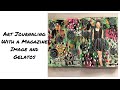 Art Journaling With A Magazine Image / Art Journal Ideas for Beginners