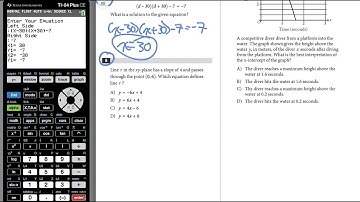 SAT3 TI84 calculator Program SAT Test 5 Part 2 of 2 mcstutoring
