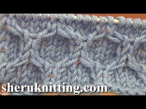 Knitting Honeycomb Cable Stitch Pattern Tutorial 14 Stitch Pattern Library