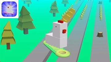 Chicken Skate Gameplay (iOS, Android) Made with Buildbox