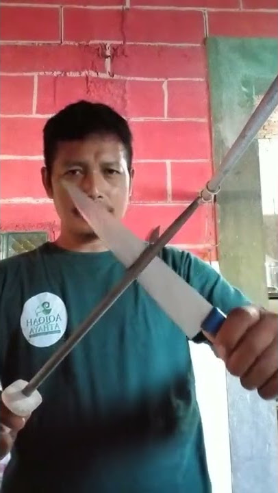 cara asah pisau