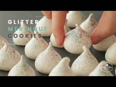 ˖✧반짝반짝☆ﾟ 머랭쿠키 만들기 : Glitter Meringue Cookies Recipe - Cooking tree 쿠킹트리*Cooking ASMR