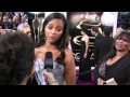 Zoe saldana  on the oscar red carpet