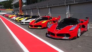 During the ferrari corse clienti held on circuit spa francorchamps, i
have filmed this amazing line up with many fxx k's, 599xx evoluziones
and even ...