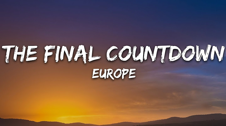 Europe - The Final Countdown (Lyrics)