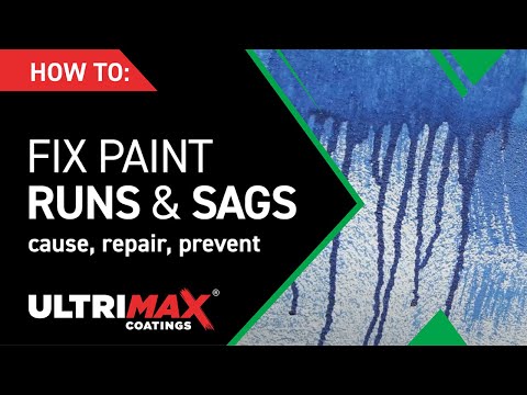 How To Fix Paint Runs And Sags in Paint, Car, Commercial u0026 Industrial
