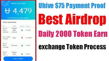 $75 Live Payment Proof | Uhive Trusted Airdrop | Uhive Withdrawal Proof | Ahmad Online