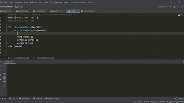 Sorting alphabetically without in built functions in python