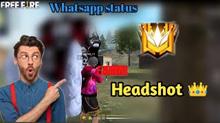 Free fire one tap headshot whatsapp status | Free fire new headshot video #shorts #freefire