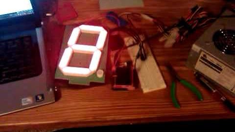 Large Seven Segment Arduino Driven Display