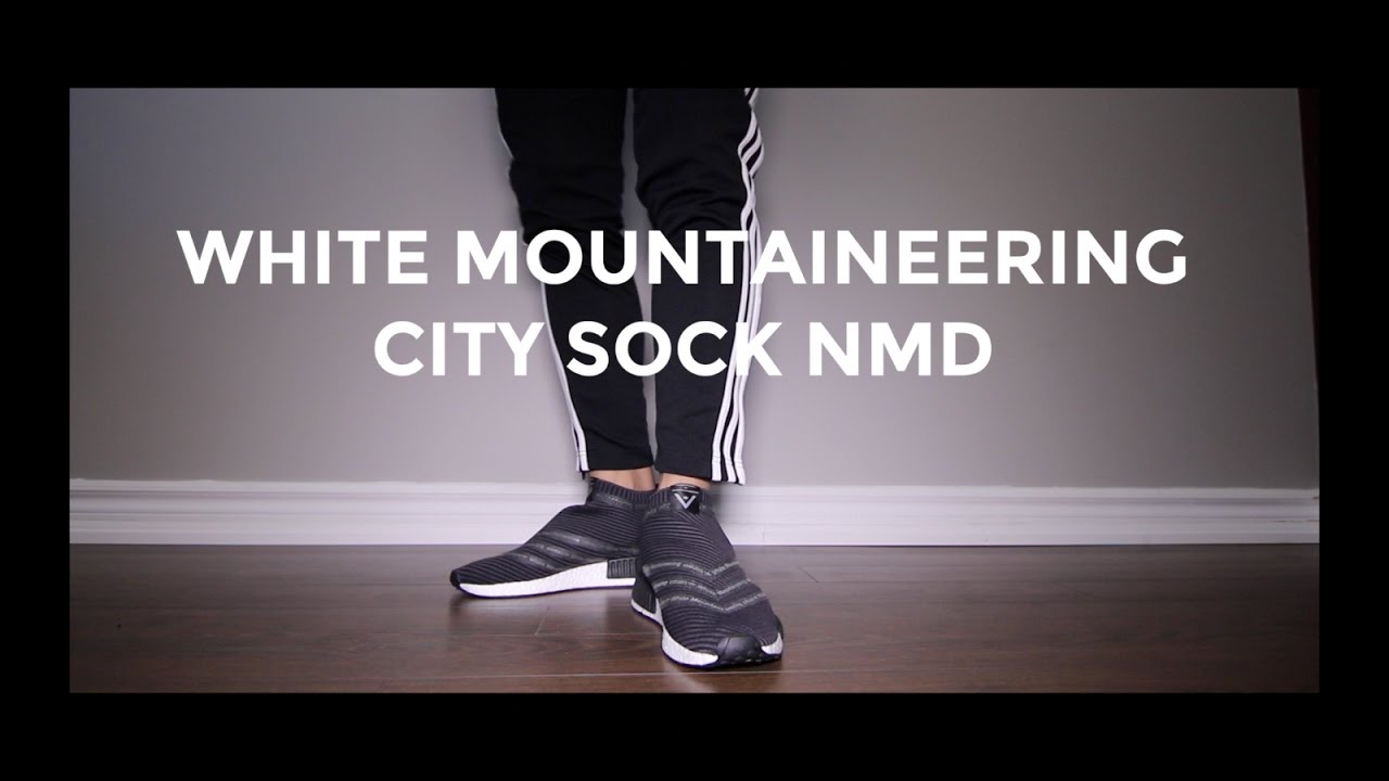 nmd white mountaineering city sock