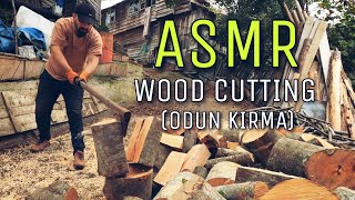 RAHATLAMAK İSTER MİSİN? | Köy İşleri 1.  ASMR Odun Kırma ( Wood Cutting) Resimi