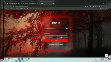 تصميم صفحة login إحترافية HTML CSS