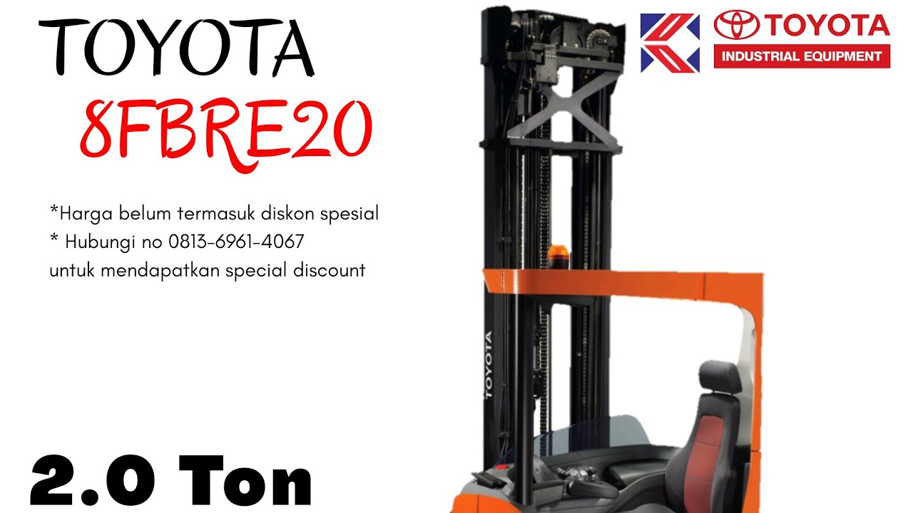 Harga Dan Spesifikasi Forklift Reach Truck 2 Ton Toyota 8fbre20 V Fv Fsv 43 47 50 60 Youtube