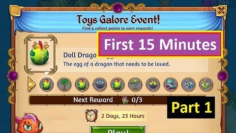 Merge Dragons Toys Galore Event - First 15 Minutes - Part 1
