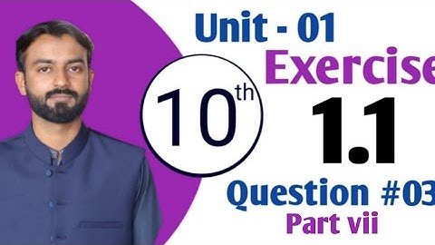 Exercise 1.1- Question- 3(vii)-10th -Class Math