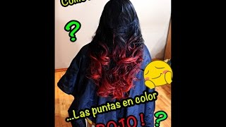 Pasos Para Hacer Puntas Rojas Estilista Profesional