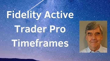 Fidelity Active Trader Pro: Easily Changing Timeframes