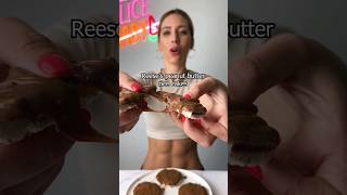 3 ingredient Reese's peanut butter rice cakes! 🤤 Tutorial screenshot 1