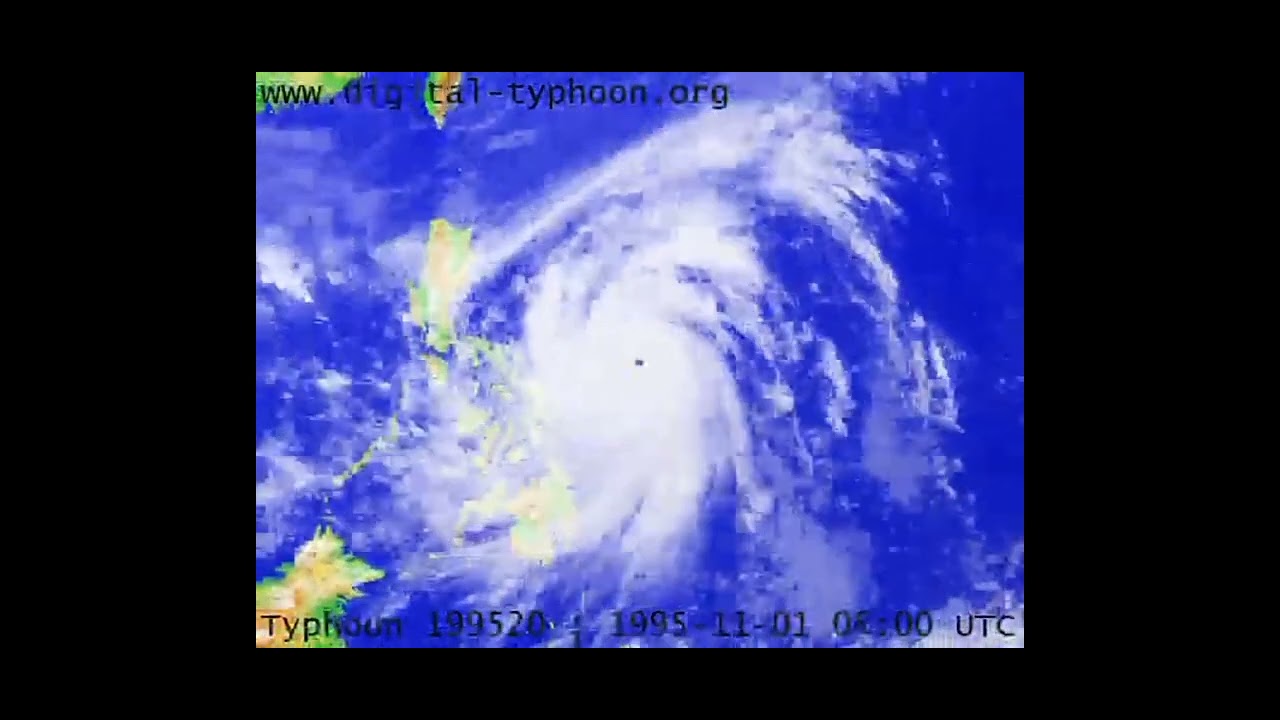 Typhoon Angela (Rosing) [1995] - YouTube