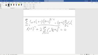 11 2 1 Math 208 Guided Notes Series Solutions About Ordinary Points