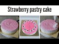 Strawberry Pastry Cake/Pastry cake making/homemade