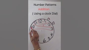 Number Patterns #Addition( Using a Clock ⏰ Dial)#shorts