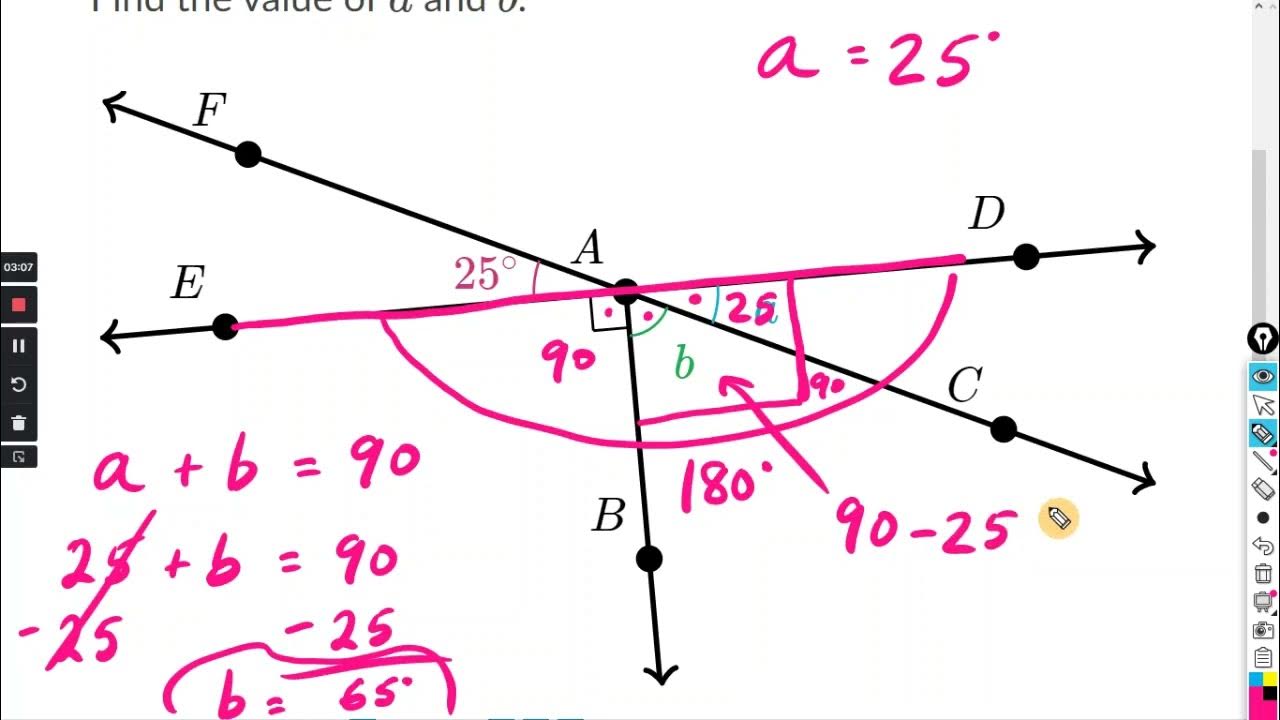 Linear pair and vertically opposite angles Khan Academy YouTube