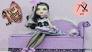 DIY-  How to make a  Ever After  High  doll  armchair