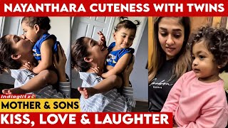 Nayanthara தலையில் தபேலா அடிக்கும் மகன் 😍 | Wikki Nayan Mother's Day Special with Twins