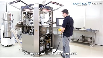 Rotary tablet press turret exchange - Romaco Kilian KTP 420X