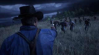 Taking down a Zombie lair on rdr2.