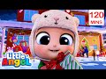 Christmas Is The Best | Little Angel | Sing Along Songs for Kids | Moonbug Kids Karaoke Time