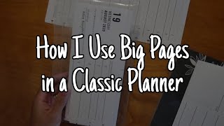 How I Move BIG Happy Planner / Tul Letter Size Pages to Classic Size Planner | August Planner Change