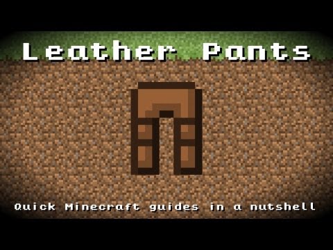 Minecraft - Leather Pants! Recipe, Item ID, Information! *Up to date