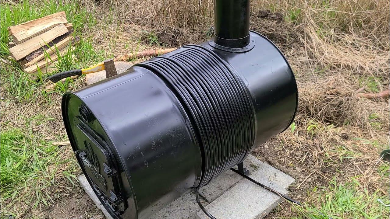 Wood burning pool heater YouTube