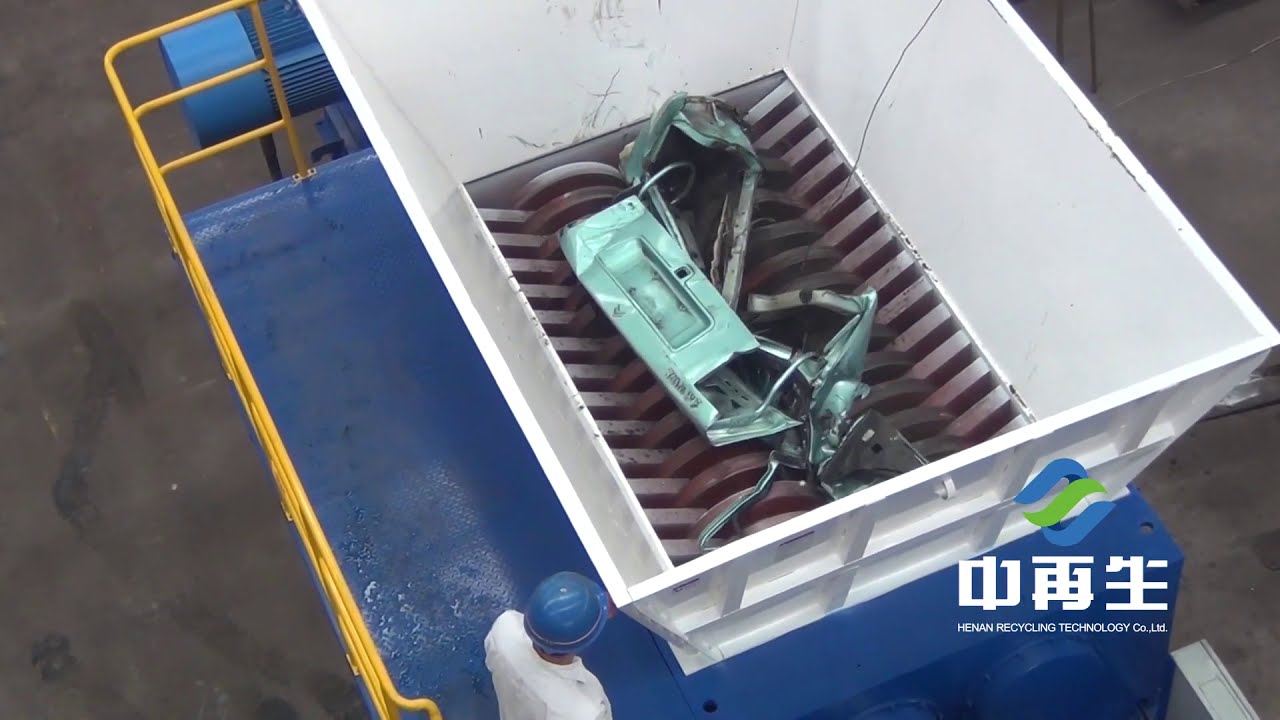 Car crushing machine YouTube