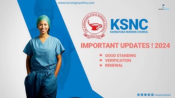 KSNC LATEST UPDATE 2024|how to get  Karnataka Nursing Council good standing| verification|renewal