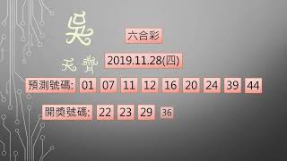 六合彩 1081128 中1碼