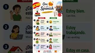 One Bite of Spanish – 5 Everyday Questions &amp; Answers for Beginners #shorts
