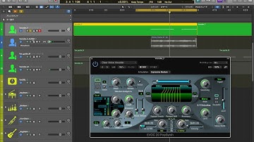 Logic Pro X Vocoder EVOC 20 PolySynth quick demo - no talking