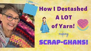 How I used up A LOT of yarn:  SCRAPGHANS!