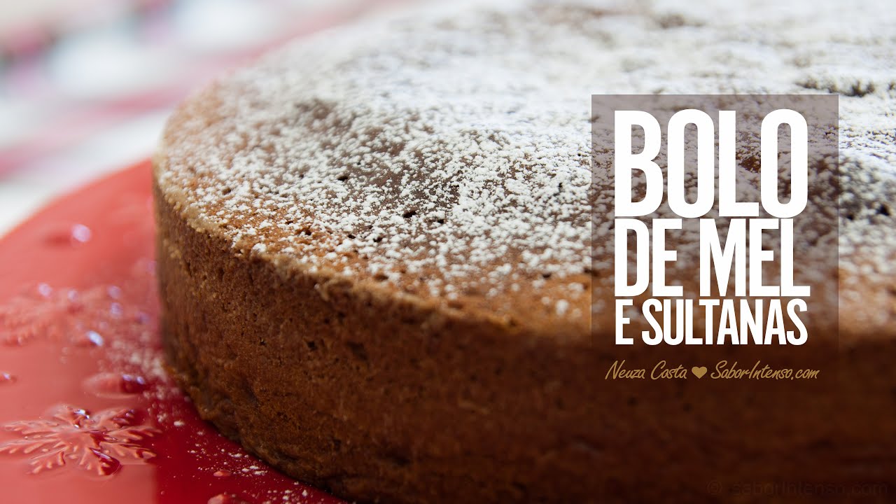 Bolo de Mel e Sultanas