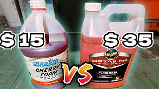 Superior Product's Cherry Foam vs. Meguiar's Hyper Wash (Battle of the Foam feat. Incredible Suds)