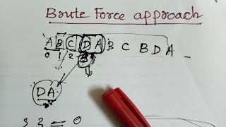 Brute Force approach to problem solving