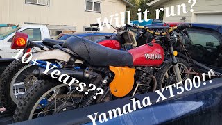Yamaha XT500 Revival!! Will it run again?? Sitting 10+ years??