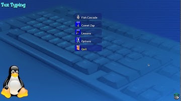 Tux typing Fish Cascade medium alphabet grade1