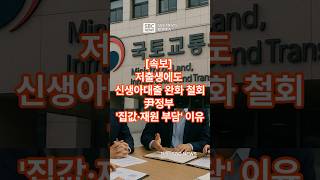 [속보] 저출생에도 신생아대출 완화 철회…尹정부 &#39;집값·재원 부담&#39; 이유