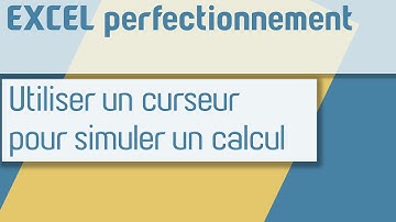 Excel : Simuler des calculs avec un curseur (barre de défilement et cellule liée)