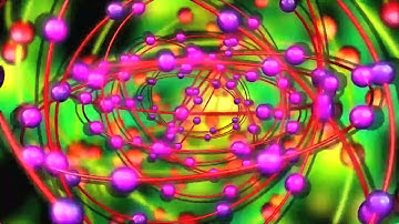 Rotating red atom ,7screen